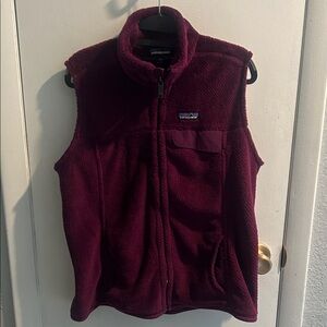 Patagonia Burgundy Fleece Vest